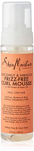 Shea Moisture Coconut and Hibiscus Frizz-Free Curl Mousse 220 ml