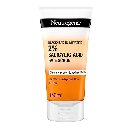 Neutrogena Blackhead Eliminating Facial Scrub, Clear, 150 ml (Pack of 1)