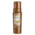 Jergens Natural Glow Instant Sun Sunless Tanning Mousse for Body, Deep Bronze, 6 Ounces