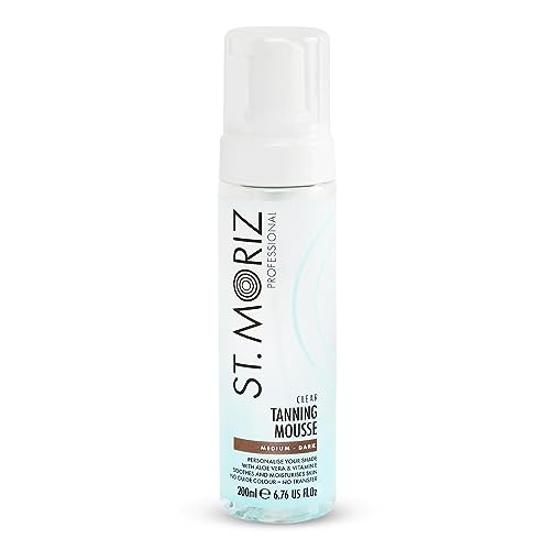 St Moriz Professional Instant 1 Hour Fast Tan Mousse | With Aloe Vera & Vitamin E | Develops in 1-3 Hours | Express Vegan Fake Tan with Guide Col