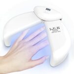 LKE UV LED Nail Lamp, 54W UV Lamps for Gel Nails Polish Nail Dryer with Auto Sensor 3 Timer Setting 30/60/90s, Foldable Curing Lamp Ladybug-shape