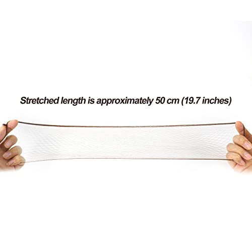 Sularpek Invisible Hair Nets, 35 pcs Brown Bun Nets for Girls, Reused Elastic Edge Mesh for Women Bun, Hair Bun Nets for Women Girls Ballet Dance