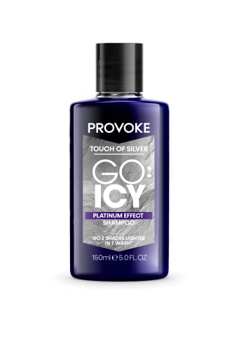 PRO:VOKE Touch of Silver Go Icy Shampoo 150ml, Icy Platinum Look in Just 1 Wash, Triple Toning Technology to Cool Down Warmer Brassy Tones for an