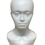 ICAN LONDON POLYSTYRENE FEMALE DUMMY MANNEQUIN HEAD MEDIUM FOR HATS,WIGS, DISPLAYS