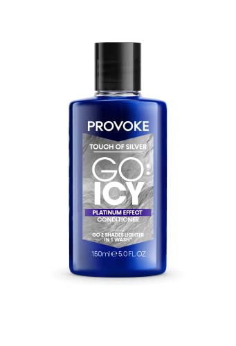 PRO:VOKE Touch of Silver Go Icy Conditioner 150 ml, Icy Platinum Look in Just 1 Wash, Triple Toning Technology to Cool Down Warmer Brassy Tones f
