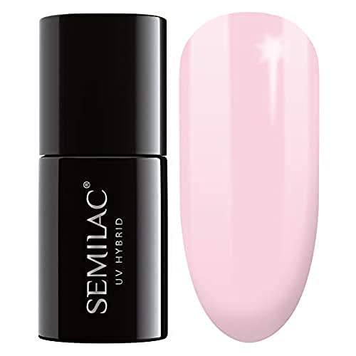 SEMILAC Gel Nail Polish | Long Lasting and Easy to Apply | Perfect for Home and Professional Manicure and Pedicure - 002 Delicate French UV Gel N