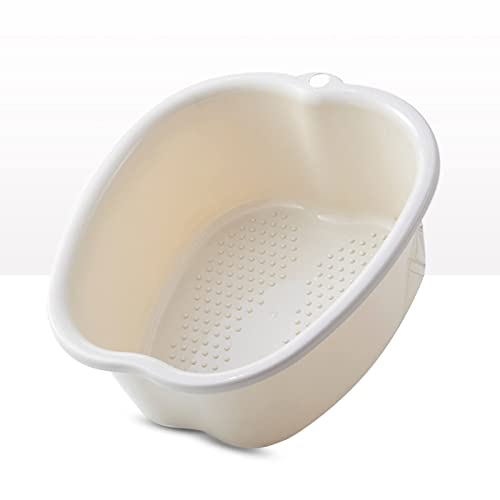 Large Foot Bath spa Bowl, Thick Sturdy Plastic Foot Basin for Pedicure, Detox and Massage, Perfect to Soak Your Feet Toe Nails and Ankles (Blue)