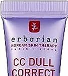 Erborian CC Dull Correct with Centella Asiatica - Korean Skincare and Makeup Cream - Primer & Blur for Radiance Boosting and Soothing Effects, Ev