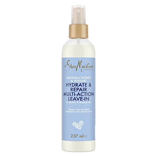 SheaMoisture Manuka Honey & Yoghurt Hydrate & Repair Multi-Action Leave-In Conditioner sulphate and silicone free conditioner for extremely dry,