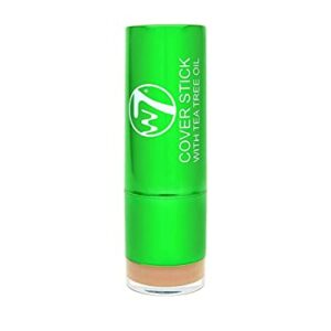 W7 Tea Tree Concealer Stick - Creamy, Skin Soothing Formula For Blemishes & Redness - Long-Lasting Concealer Makeup (Light/Medium)
