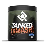 Tanked Smash, Pre Workout Powder - 250g - Improve Focus & Intensity Levels (Blue Raspberry)