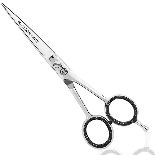 Maxyloncare Hairdressing Scissors for Professional Hairdressers 6 inch Stainless Steel Hair Cutting Shears for Salon Barbers Men Women