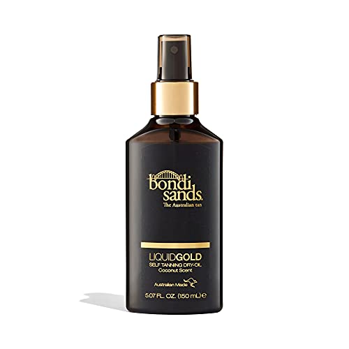 Bondi Sands Liquid Gold Self-Tanning Dry Oil | Ultra Nourishing No Wash Off Formula Gives Skin a Long-Lasting Golden Tan, Enriched with Argan Oil