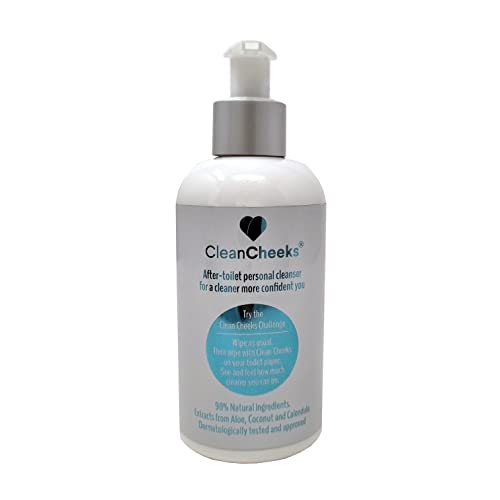Clean Cheeks After Toilet Cleansing Lotion. 98% Natural Ingredients. Naturally Better Than Wetwipes (250ml)