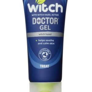 Witch Doctor Gel 35ml - infused with Witch Hazel extract, natural astringent, soothes and calms the skin. Packaging may vary, exactly the same fo