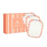 Dock & Bay Reusable Makeup Pads - Face & Skin Cleaner - Ultra Soft, Washable - 3 Pack with Included Wash Bag - (12x10cm) - Sandalwood Terracotta