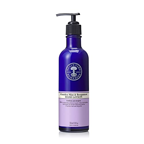 Neal’s Yard Remedies Garden Mint & Bergamot Hand Lotion – No Pump | Organic Hand Lotion with Organic Garden Mint and Bergamot Essential Oils | Ve