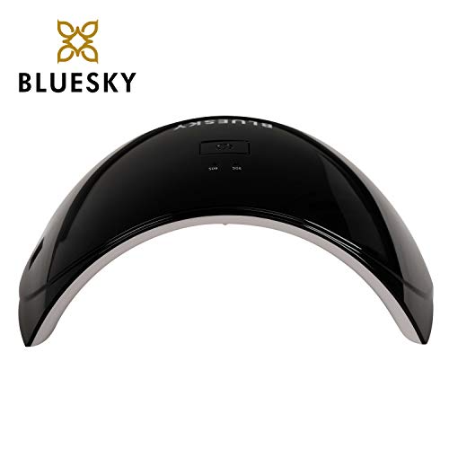 Bluesky Professional LED and UV Light Nail Lamp for Gel Polish Curing, 24W Professional Nail Dryer with 2 Timers, Auto Sensor, UK Plug, Black