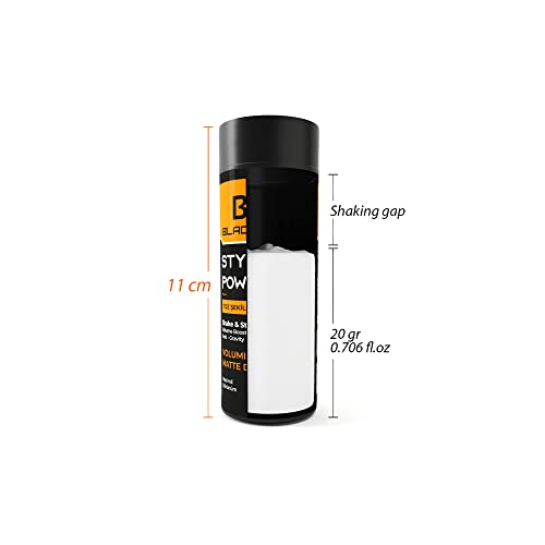 black red® Texturising Hair Styling Powder, 20 gr: Get Invisible Texture and Volume for a Natural, Matte Look with Our Special Formula for Men an