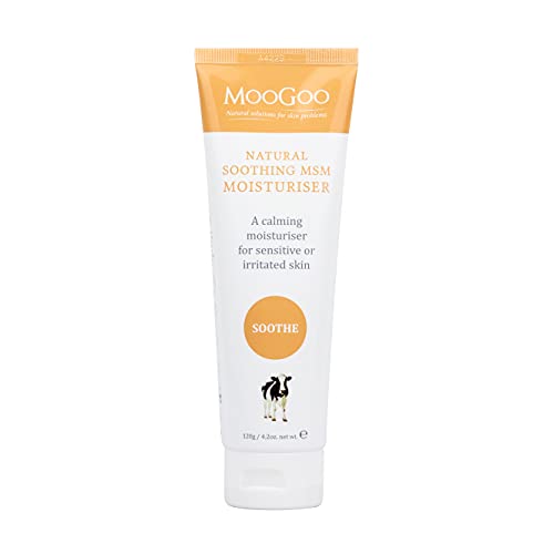 MooGoo - Soothing MSM Moisturizer - A natural, lightweight lotion for sensitive, irritated, red, itchy skin - A calming, gentle cream for face an