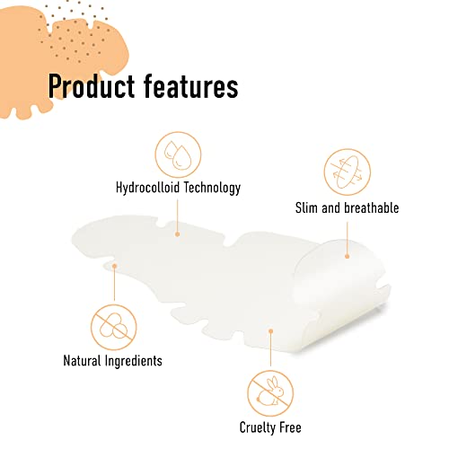 Kascin Nose Patch - Hydrocolloid Nose Pore Strips - Overnight Blackhead Remover Strip- 10 Patches Pore Strips - Made in Korea - Exract Impurities