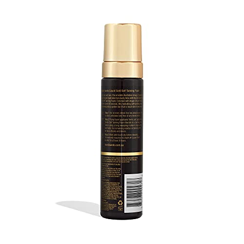 Bondi Sands Liquid Gold Self-Tanning Foam | Lightweight, Fast-Drying Formula Gives Skin a Sun-Kissed Glowing Golden Tan, Enriched with Argan Oil,