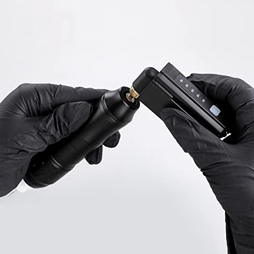 HAWINK Wireless Tattoo Machine Rotary Pen Kit 20pcs Tattoo Needles Cartridge Tattoo Grip Tape Wrap with Suitcase EM155P199RCAEN02-1