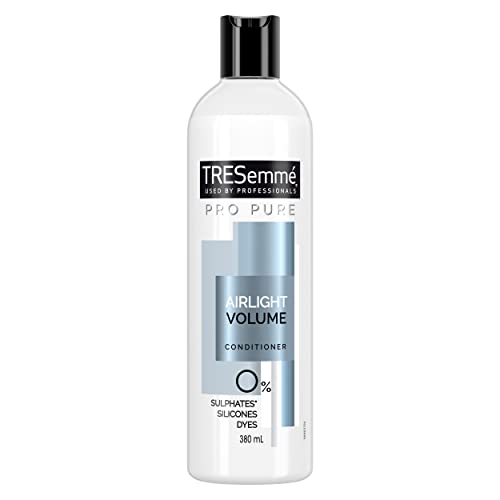 TRESemmé Pro Pure Airlight Volume Conditioner sulphate, dye, silicone free for amplified volume, body and bounce 380 ml