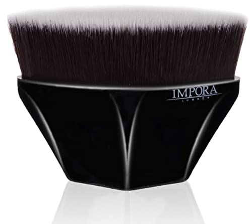 Flawless Foundation Makeup Brush by Impora London. Perfect for Liquid, Powder, Cream, Bronzer, Blush. Include Protective Case, Perfect for Traval