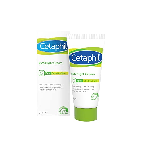 Cetaphil Rich Night Cream, 50g, For Dry To Very Dry, Sensitive Skin, With Niacinamide