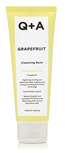 Q+A Grapefruit Cleansing Balm, Makeup Remover 125ml / 4.4fl Oz