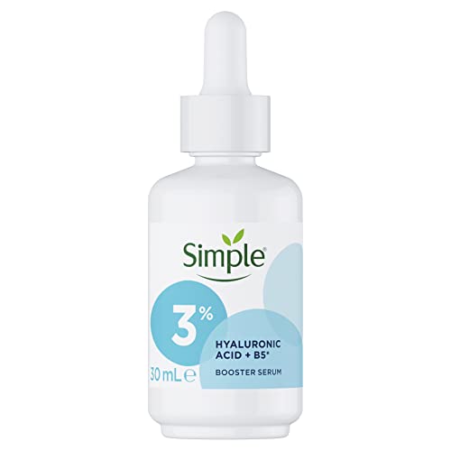Simple 3% Hyaluronic Acid & B5 Serum for hydrated, softer skin Suitable for all skin types 30 ML