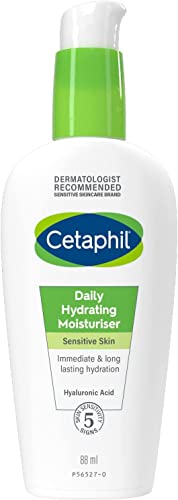 Cetaphil Daily Hydrating Face Moisturiser, 88ml, For Sensitive Skin, With Hyaluronic Acid