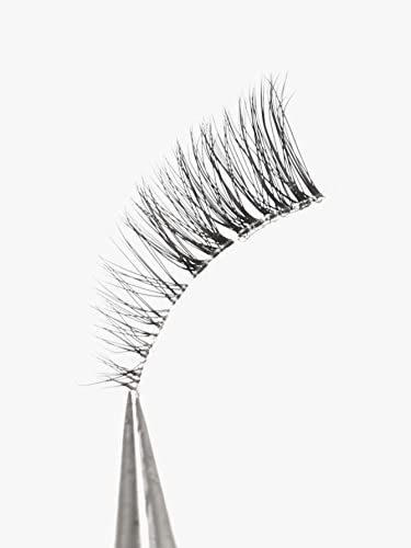 GMAGICTOBO False Eyelashes Short Natural Lashes Wispy Clear Band Half Lashes Pack 3D Faux Mink Cat Eye Lashes Fake Eyelashes 6 Pairs