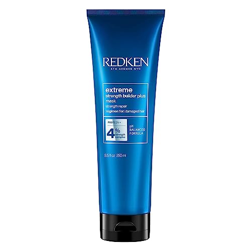 REDKEN Fortifying Mask, Conditions & Repairs Hair, For Highly Distressed Hair, Extreme Strength Builder Plus , 250 ml