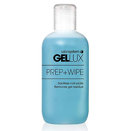 Salon Systems Gellux Profile Ultra Violet Gel Systems Prep Plus Wipe/Remover Acetone 250 ml/Lint Free Nail Wipes