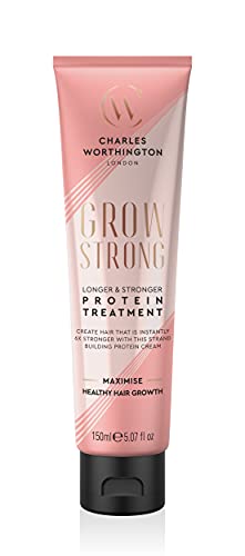 Charles Worthington Grow Strong Longer & Stronger Protein Treatment, Hair Growth Serum for Fine Hair, Hair Repair Products for Women and Men, Sal
