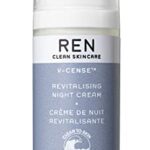 REN Clean Skincare - V-Cense Revitalising Night Cream - Overnight Anti-Aging Cream - Night Hydrating Cream for Face & Neck - Over Night Treatment
