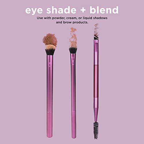 Real Techniques Eye Shade and Blend Eyeshadow Make-up Brush Duo (packaging & handle may vary)