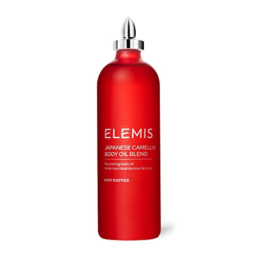 ELEMIS Japanese Camellia Body Oil Blend, Luxurious Body Oil Rich in Plant Collagen & Aromatherapy, Designed for Pregnant & Postpartum Skin to Imp