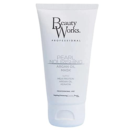 Beauty Works Pearl Nourishing Argan Oil Mask 250ml Milk Protein Deep Conditioning Treatment