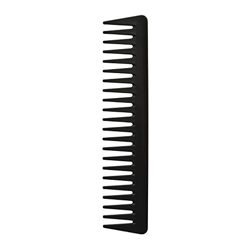 Hair Comb - a Professional Black Carbon Fibre Detangling Hair Comb by Tongtletech, Barber Comb Hairdressing Hair Styling Comb Heat Resistant Anti