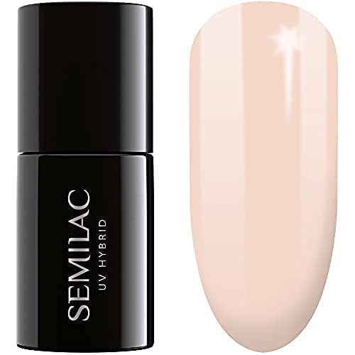 SEMILAC Gel Nail Polish | Long Lasting and Easy to Apply | Perfect for Home and Professional Manicure and Pedicure - 002 Delicate French UV Gel N