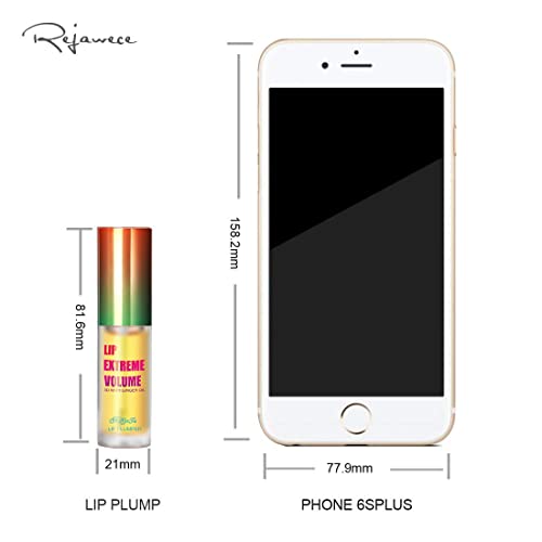 Lip Plumper Lip Gloss by Rejawece - Lip Plumping Balm Plumper Device Lipstick Treatment - Clear Lip Plump Gloss - Enhancer for Fuller & Hydrated