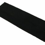Bling Online 7cm Elasticated Fabric Headband. (Black)