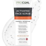 Face Scrub, Premium Exfoliating Charcoal Face Scrub 70ml by PROCOAL - Instantly Reveals Skin's Natural Radiance, Exfoliating Scrub & Charcoal Fac