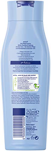 Nivea 2-in-1 Care Express Mild Shampoo and Conditioner (250 ml), Intensive Nourishing Shampoo with Aloe Vera, Hair Shampoo for Care in No Time at