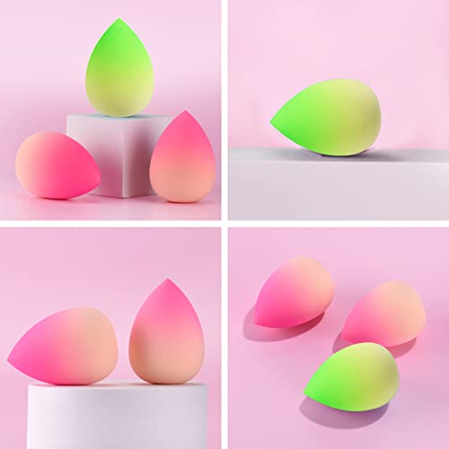 Makeup Sponge Beauty Blenders DUAIU 4 pcs Gradient Beauty Blender Foundation Sponges Set Concealer Sponge Applicator Sponges