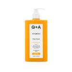 Q+A Vitamin C Body Cream, for hydrating body care with ingredients that promote moisturisation by mirroring the makeup of your skin, brighten ski