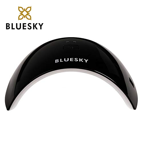 Bluesky Professional LED and UV Light Nail Lamp for Gel Polish Curing, 24W Professional Nail Dryer with 2 Timers, Auto Sensor, UK Plug, Black
